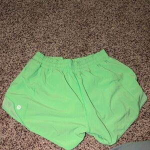 lululemon athletica Vibrant Lime Athletic Shorts